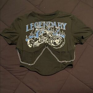 SHEIN Legendary Graphic Tee - Black and Blue